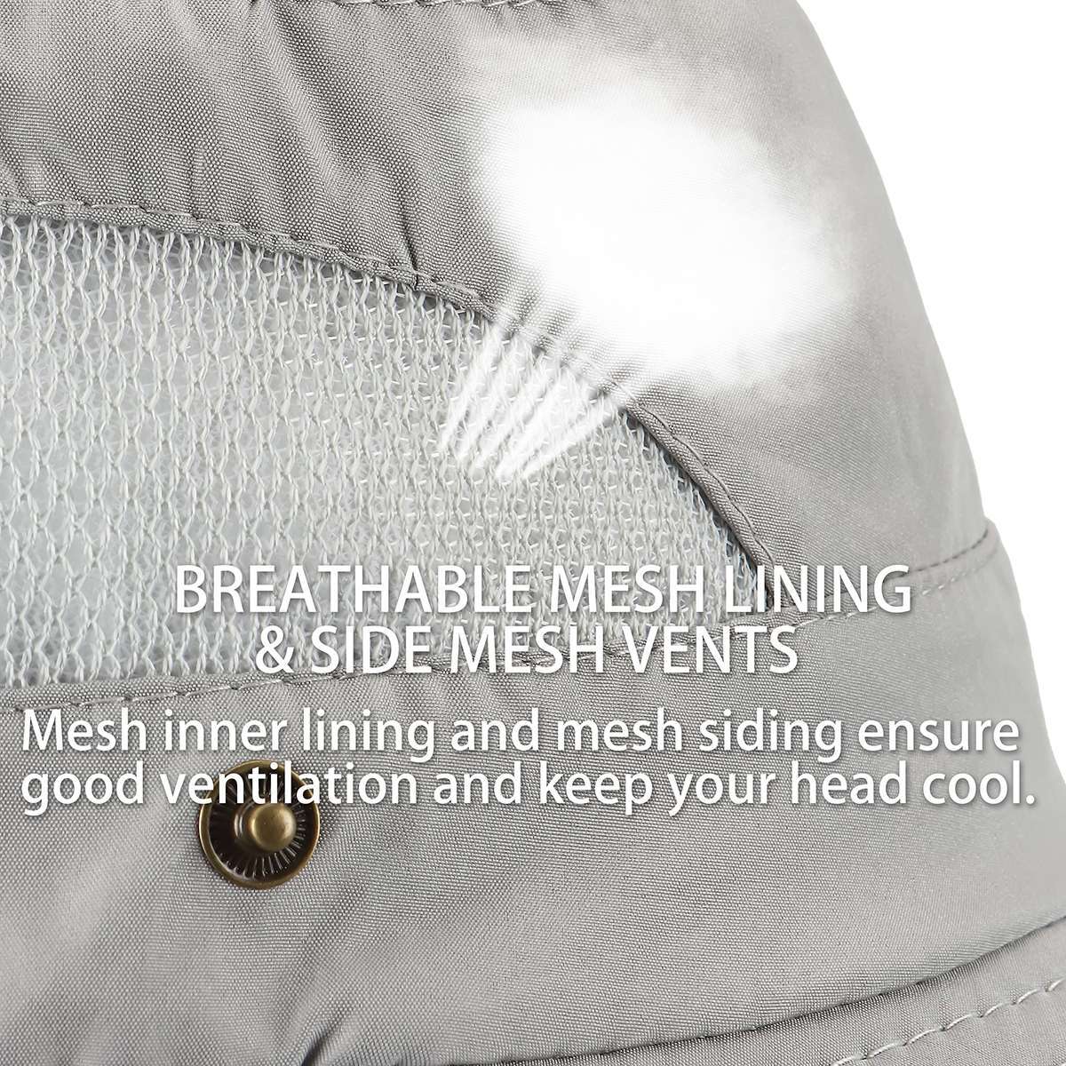 Wide Brim Sun Hat UV Protection Bucket Cap For Hiking Camping Fishing Safari Men