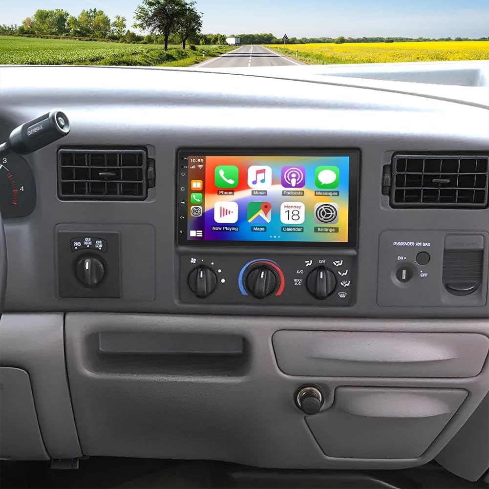 For Ford F250 F-350 1999-2004 Super Duty Carplay Stereo Radio Android 15 Navi BT