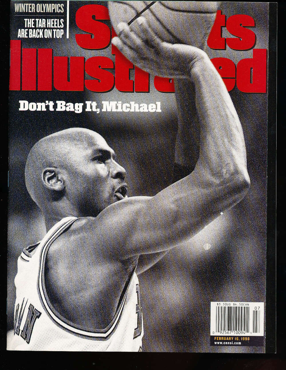 2/18 1998 Michael Jordan Sports Illustrated nm no label bxs12