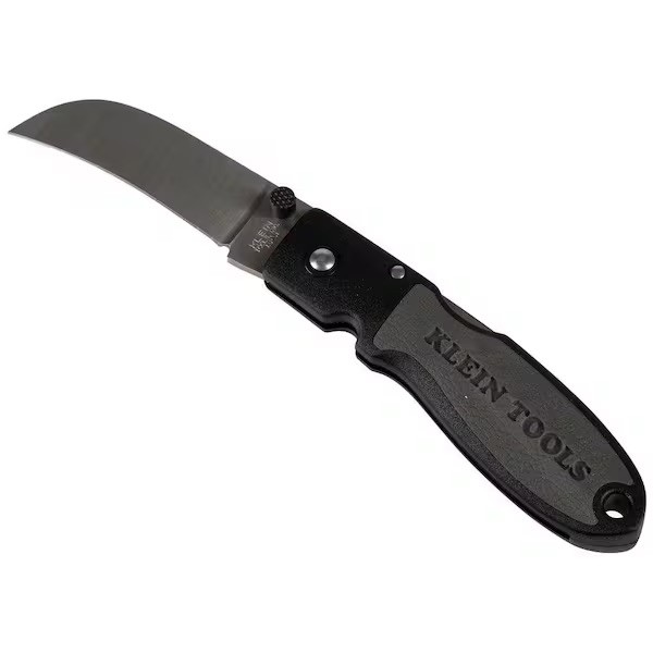 Klein Tools Lightweight Lockback Knife - Sheepfoot Blade 2-3/8-Inch 44004