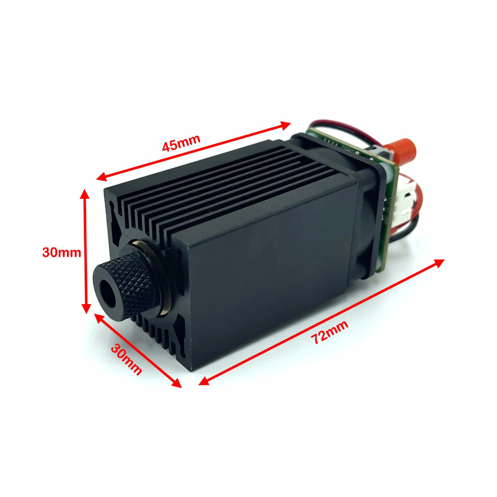 488nm 100mW Blue Cyan Laser Diode Module Dot Spot Focus Adjustable with TTL
