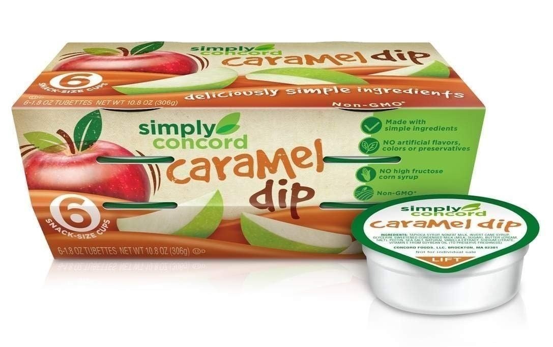 AmishTastes Simply Concord "Clean Label" Single-Serve Caramel Apple Dip