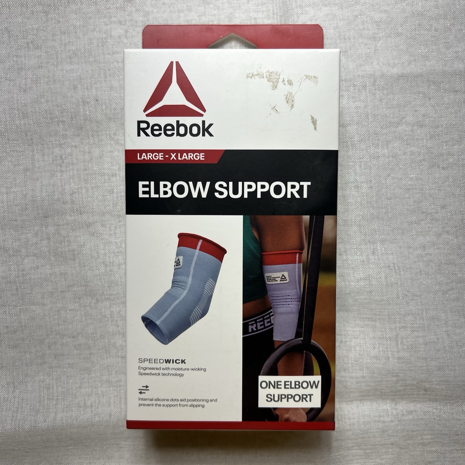 Reebok Elbow Support Sleeve  Speedwick Technology  Size Large/X-Large L / XL