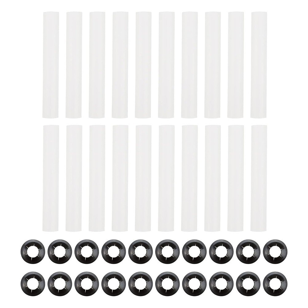 20x Garage Door Hinge Quiet Roller Sleeves with Nuts for Improved Performance US