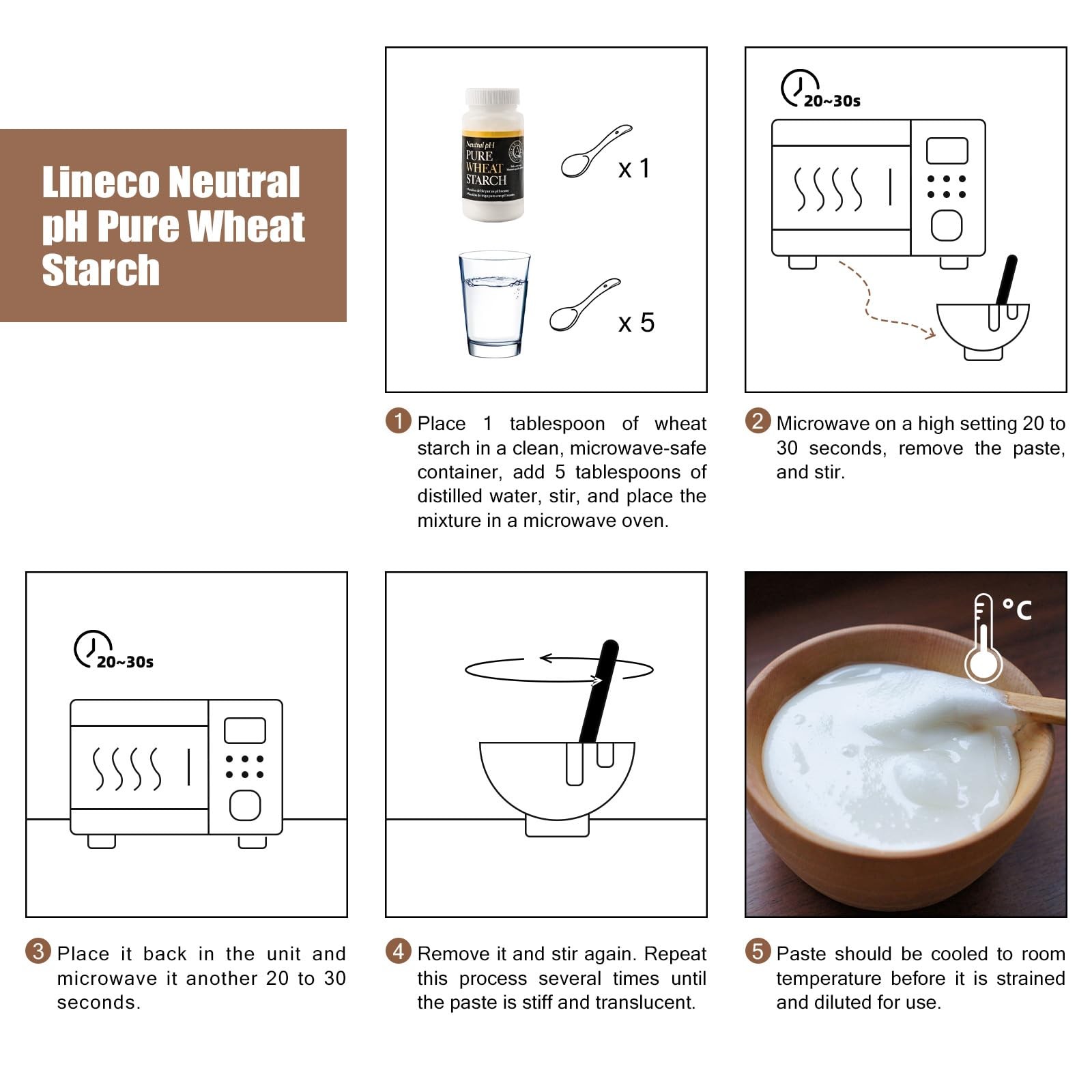 Pure Wheat Starch Adhesive 2 oz Clear Custom LIN-L615-1002