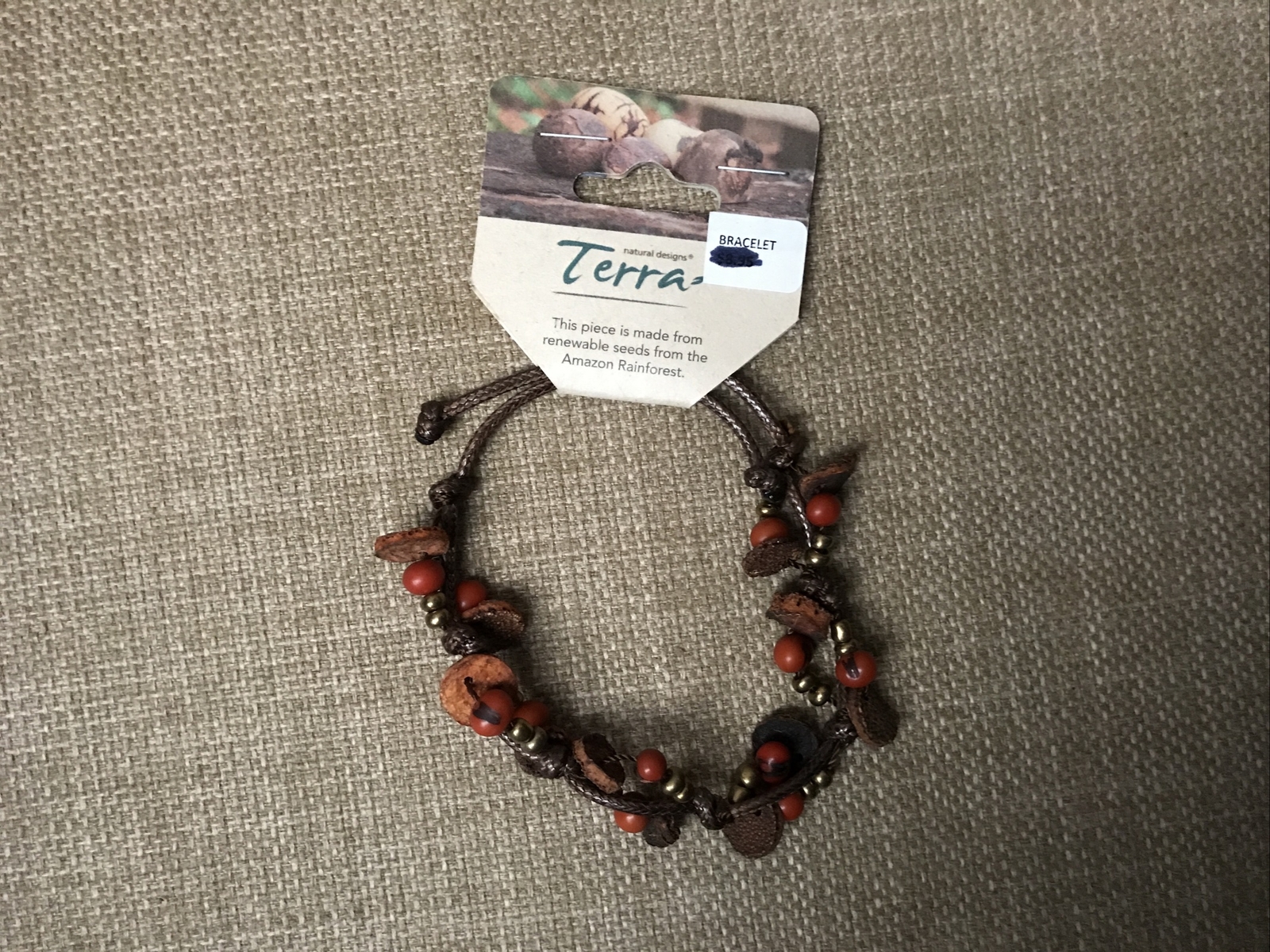 Eco Friendly Terra Natural Designs Artisan made Bracelet NWT