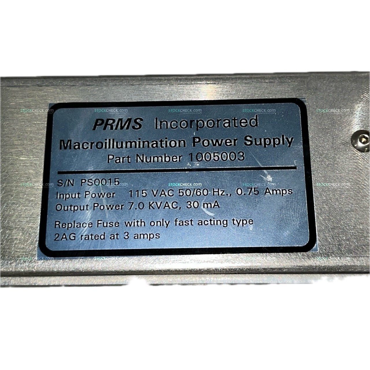 PRMS 1005003 Macroillumination Power Supply