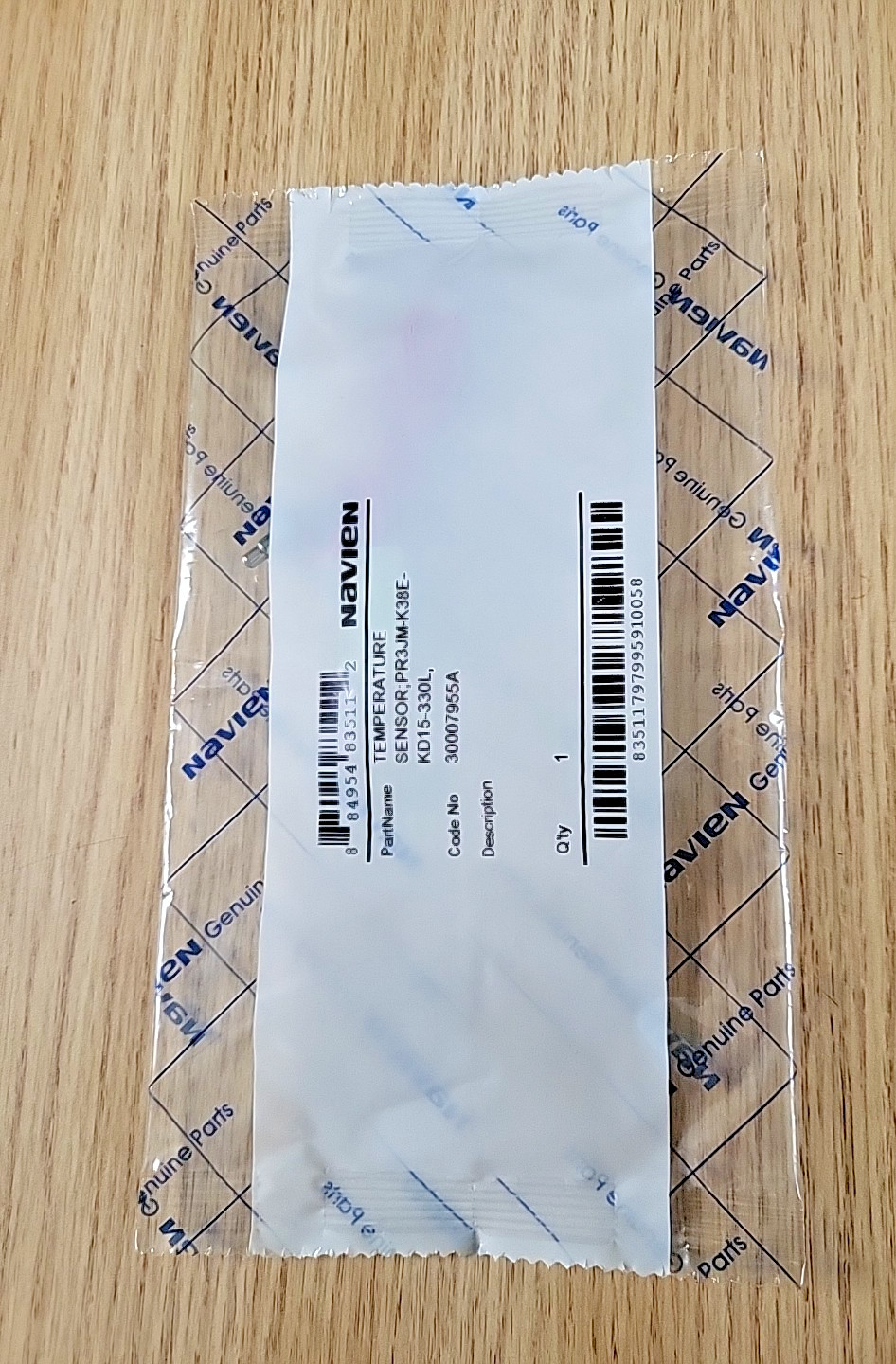 Navien Temperature Sensor 30007955A NHB Condensing Boilers