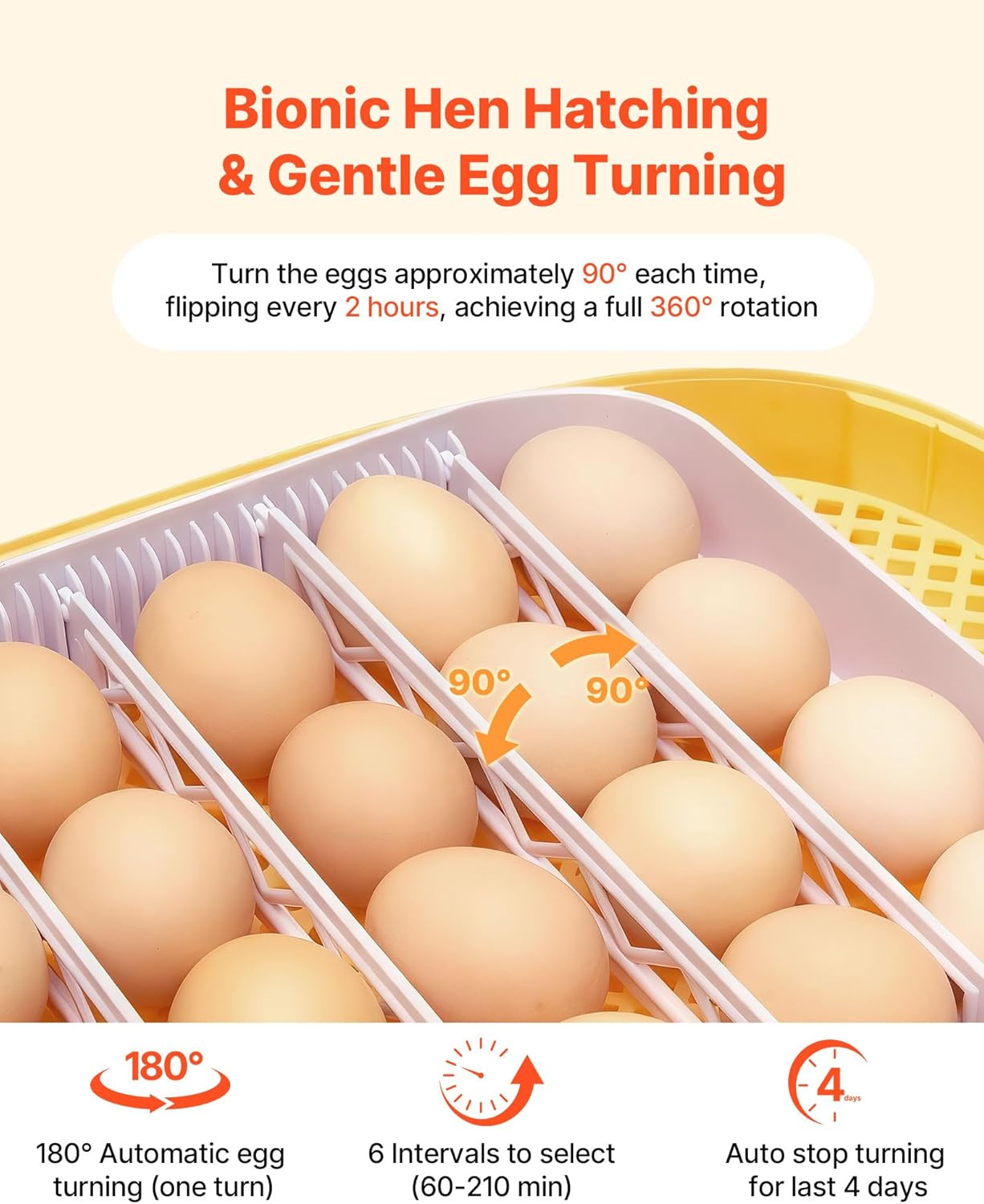 24 Egg Incubator, Automatic Egg Turner with LED Candler, Temperature & Humidity