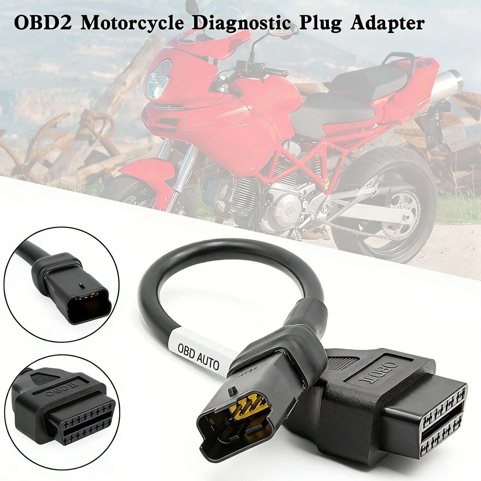 4 pin to OBD2 Diagnostic adapter connector harness For DUCATI Panigale NEW