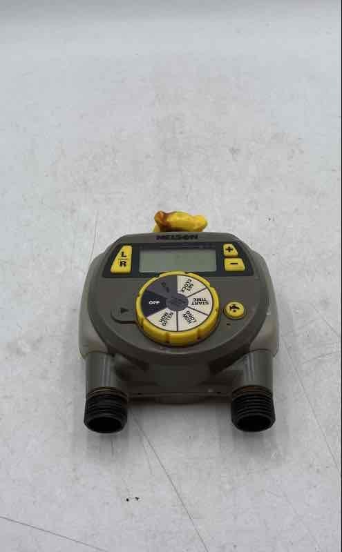 Nelson Dual Outlet Digital Display Lawn & Yard Electronic Watering Control Timer