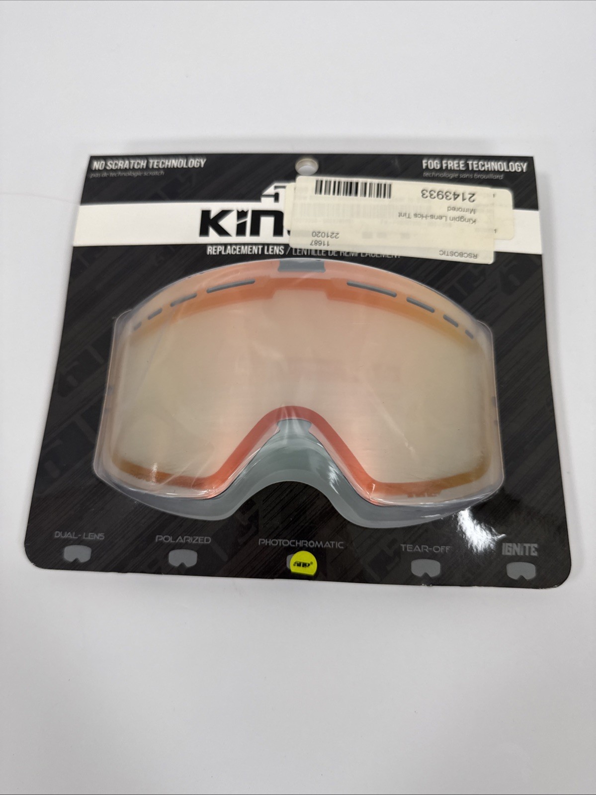 509 Kingpin Lens Fire Mirror/Photochromatic Clear to Blue F02007900-000-203