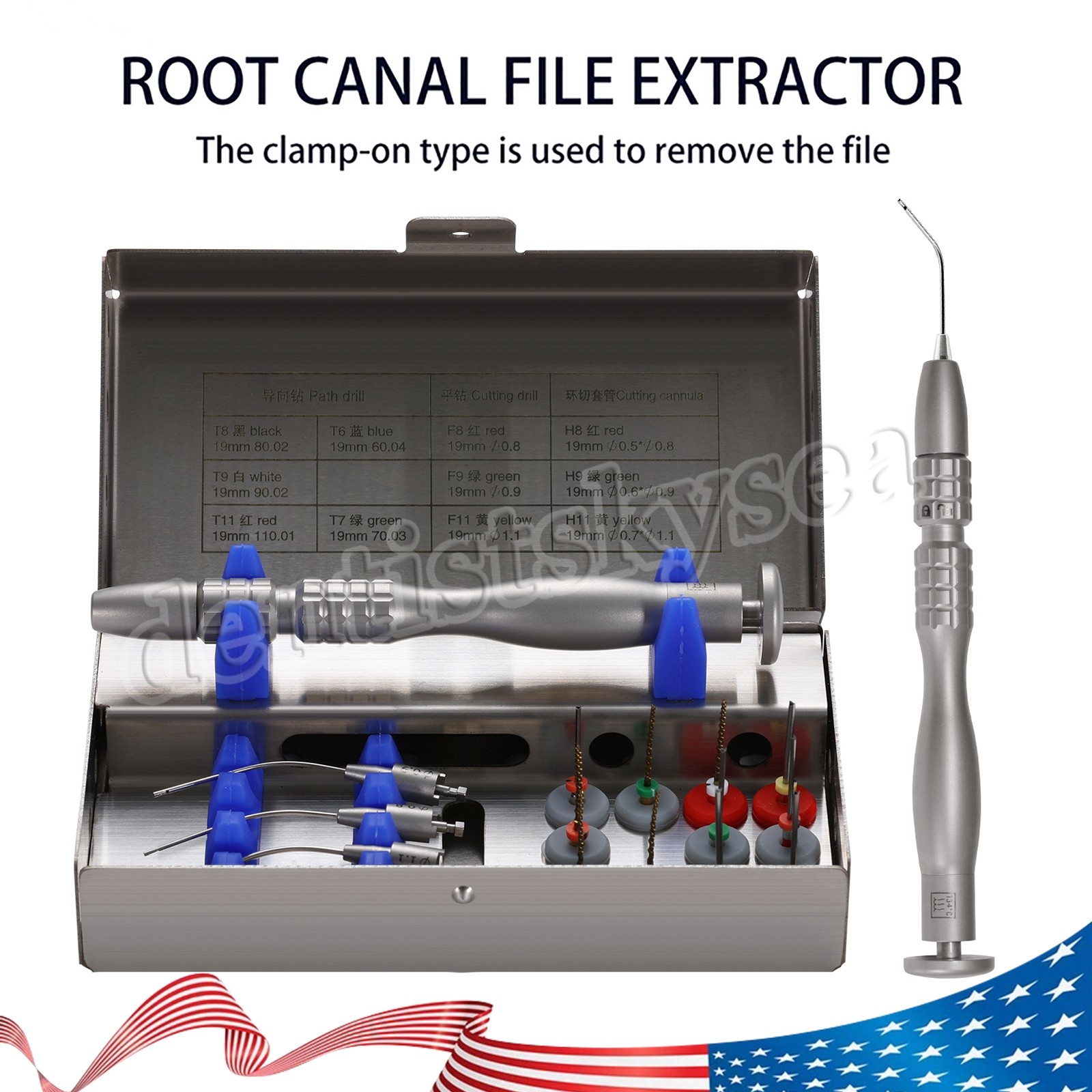 Dental Root Canal File Extractor Endo Broken Files Removal System Holder Tools