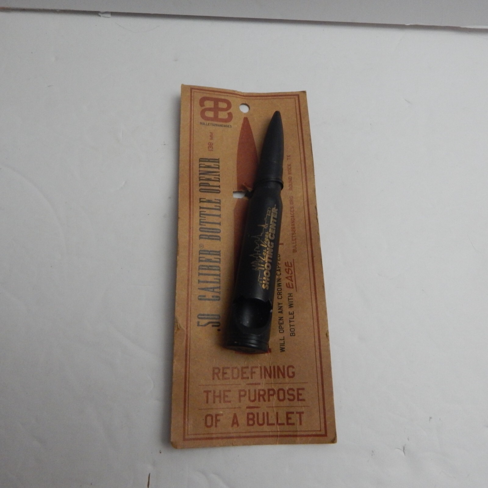Matte Black .50 Caliber Bottle Opener by Bullets2Bandages