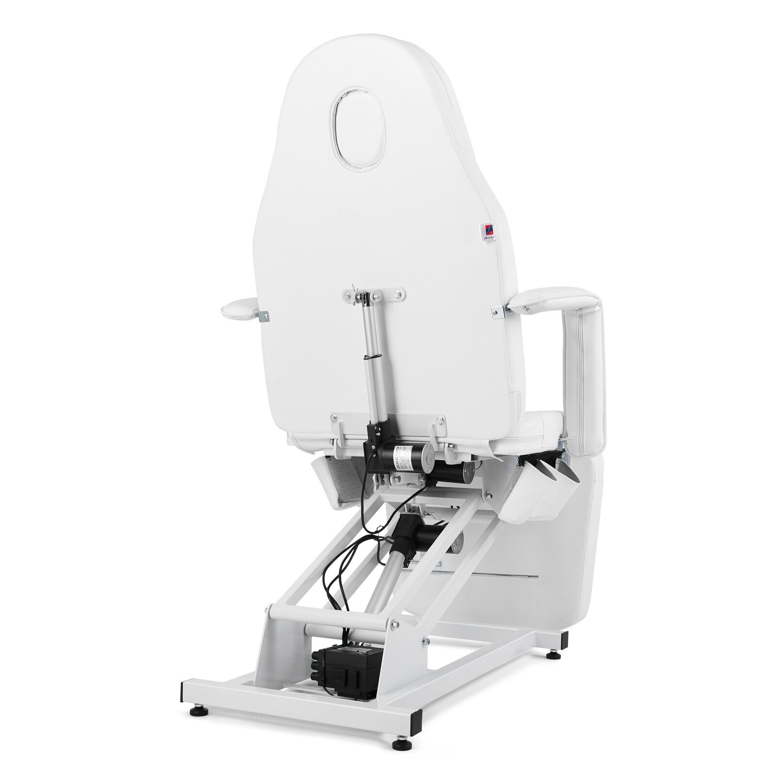 White Heavy Duty Pro Electric Facial Table Massage Beauty Bed 3-Motors w/ Remote