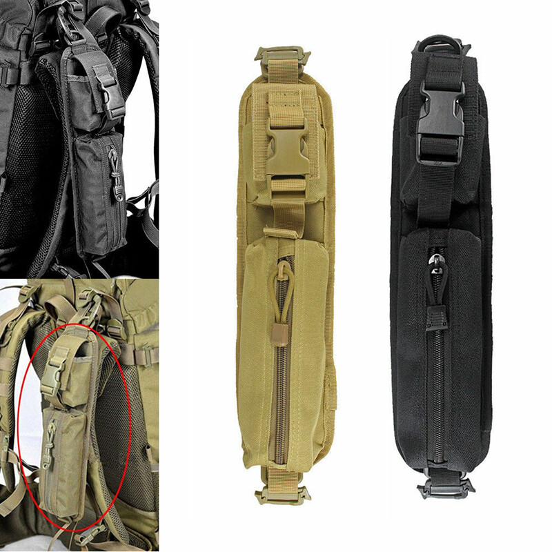 Tactical Molle Accessories Backpack Shoulder Strap Bags Pouches Black and Khaki