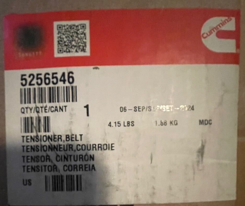 BRAND NEW GENUINE CUMMINS BELT TENSIONER P/N 5256546