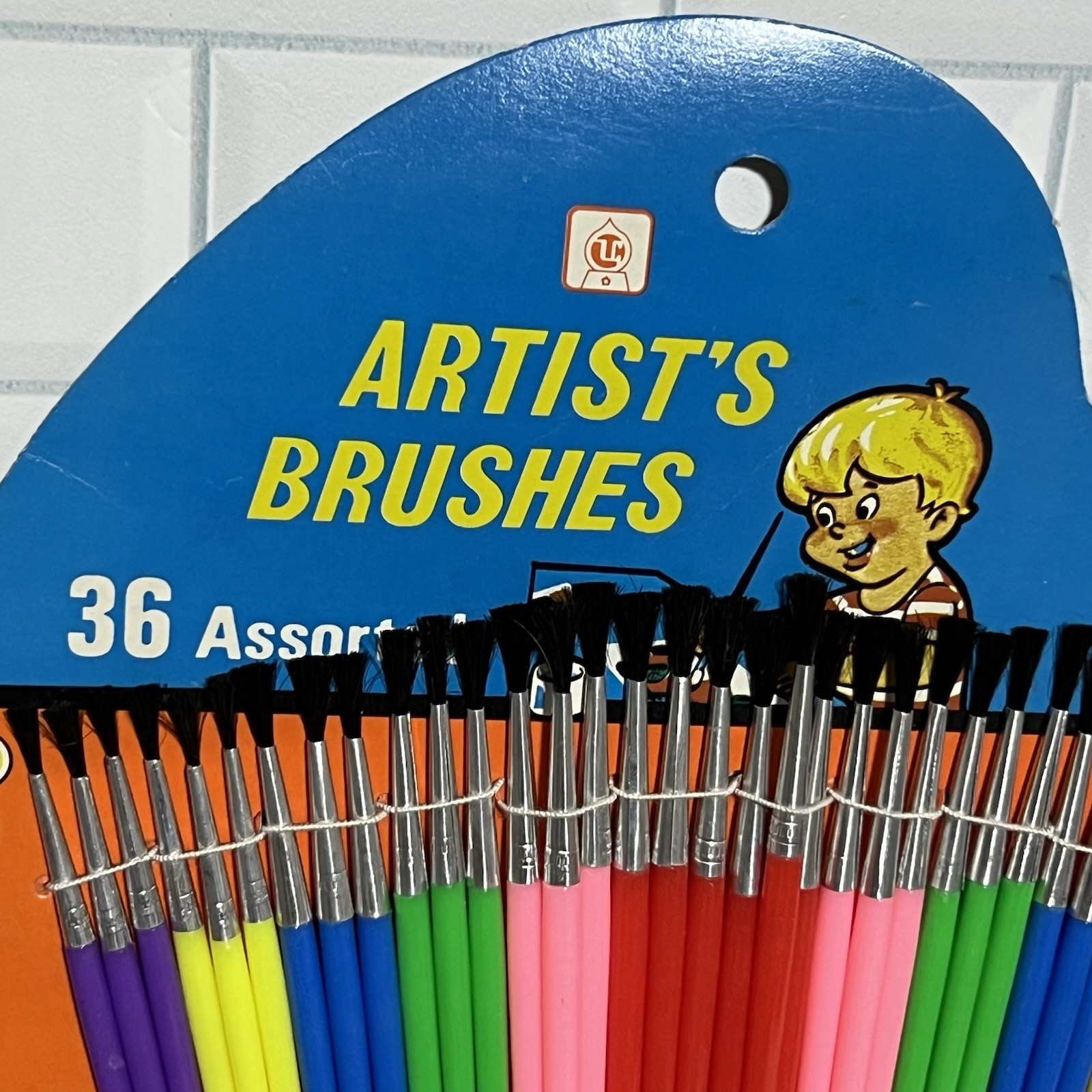 VTG Artist's Brushes 36 Pack 1980s New NOS Children Arts Crafts Multicolor