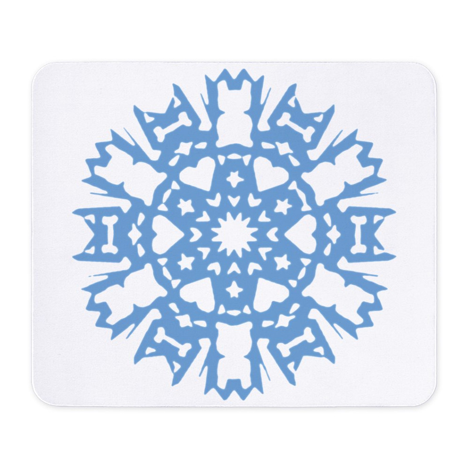 CafePress Frenchie Snowflake Mousepad  (197282764)