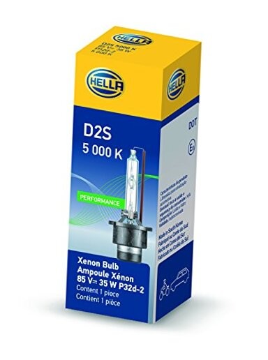D2S 5000 K Xenon Performance Bulb, (85V, 35W) 5000K - 35W Single Box