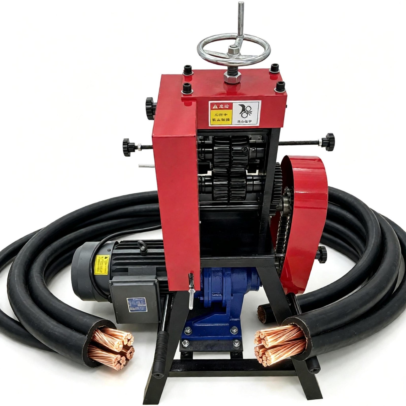 Industrial Scrap Wire Copper Wire Stripping Machine Dual-Roller Blade 220V 1PH