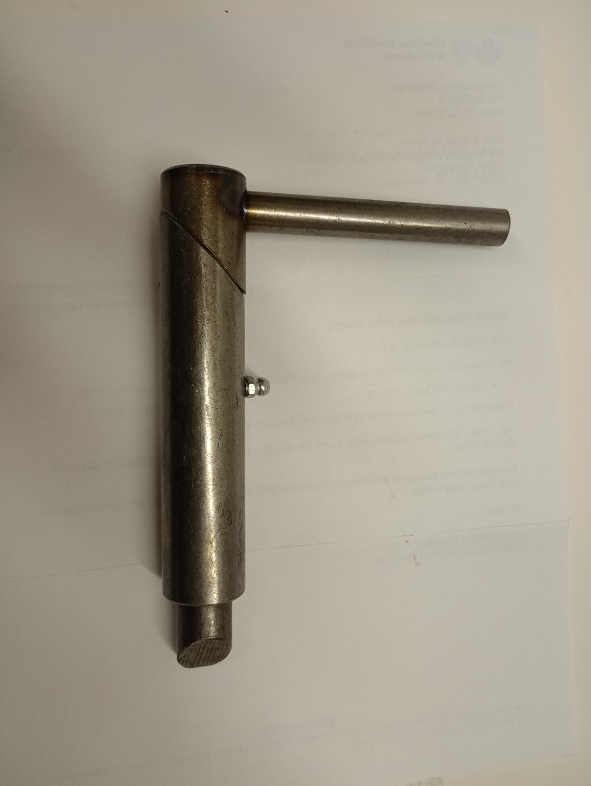 6" Right Slam Action Gate Latch Spring Loaded Angled Pin Grease Zerk
