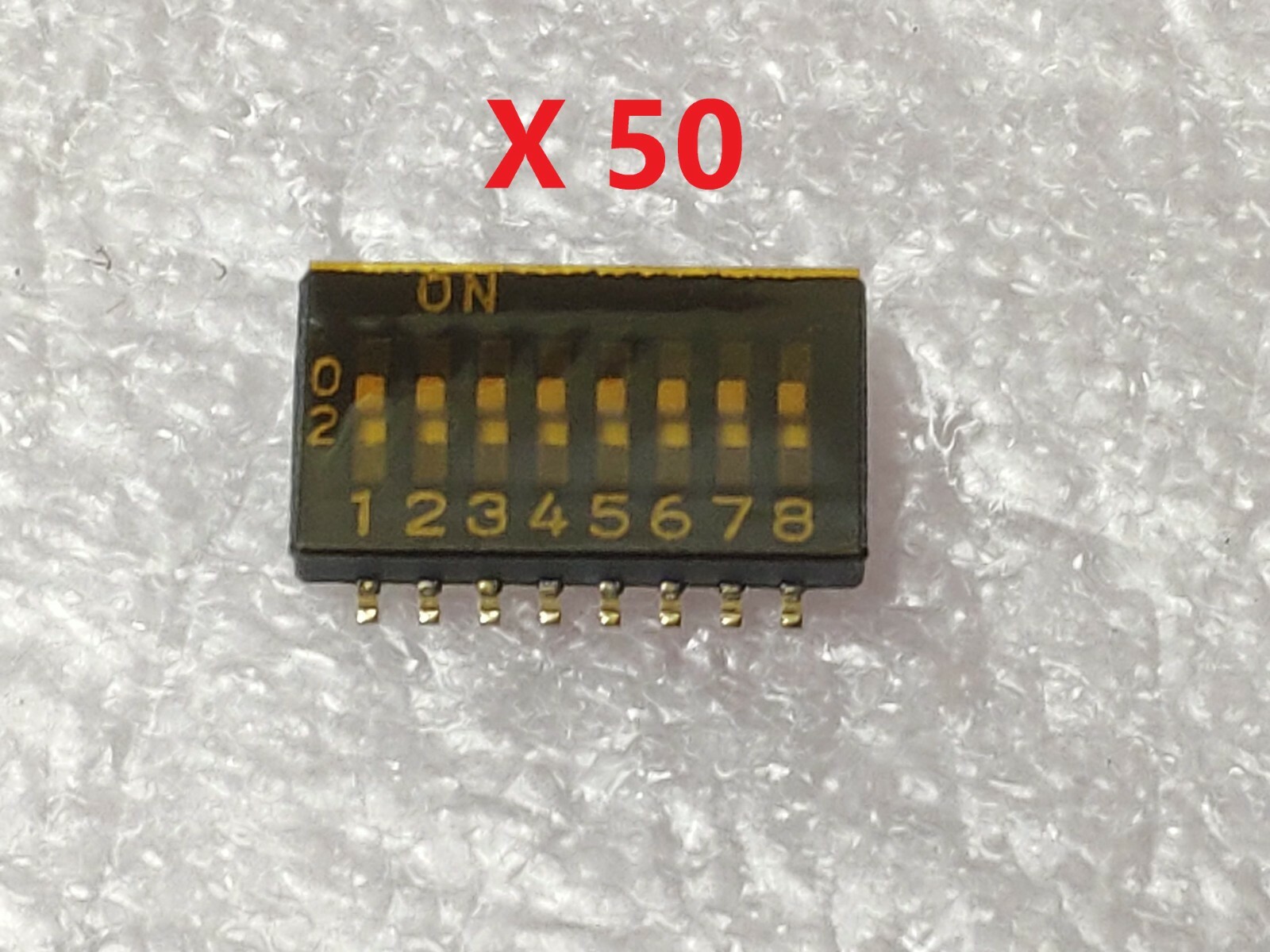 LOT 50PCS  SAGAMI ELEC HDS408-2E DIP SWITCH SPST 8 POL SMT 0823HDS408-2E