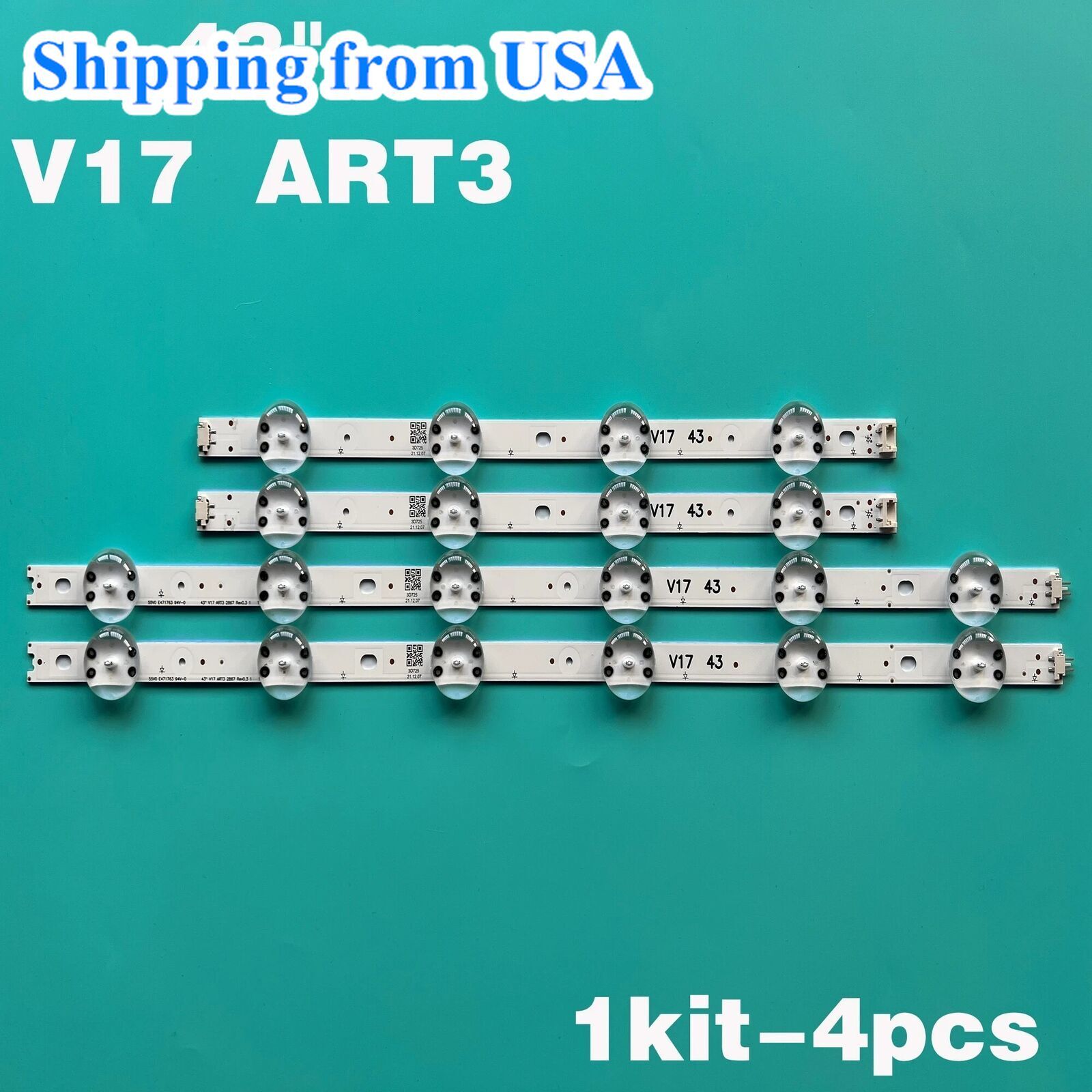 LED strips for LG 43 "V17 43UJ670V 43UJ6510 43LV340C 6916L-2867B 2867A 43LJ614V