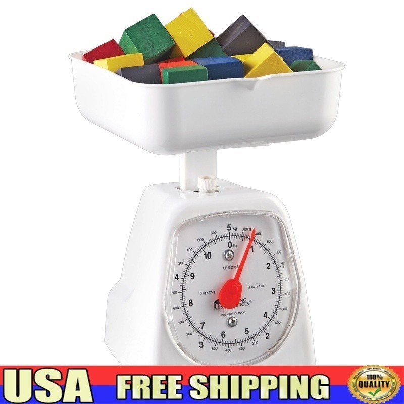 Platform Scale 11lb 5kg Removable Washable Tray Liquid Solid Weighing Education