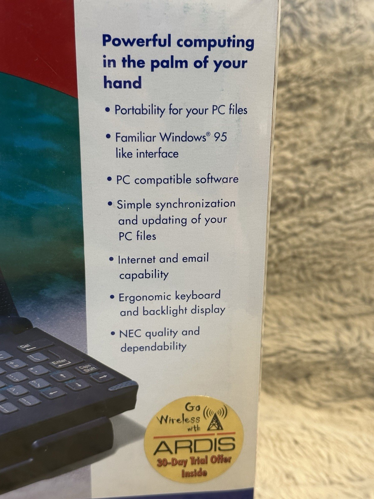 NEC Windows MobilePro 450 Handheld Personal Computer NIB Factory Sealed