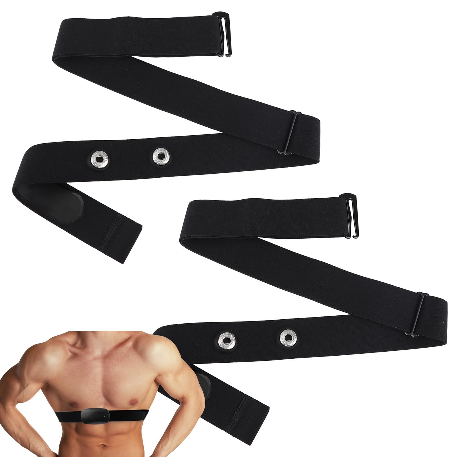 2 Pack Heart Rate Monitor Chest Band for Polar H10 H9 H7, Large, Multicolor