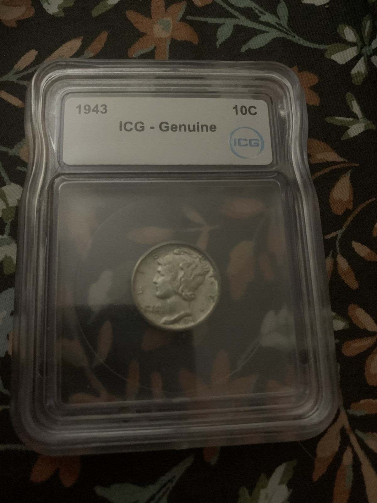 1943 Liberty Silver Dime No Mint Mart Full Band Separation Nice Condition