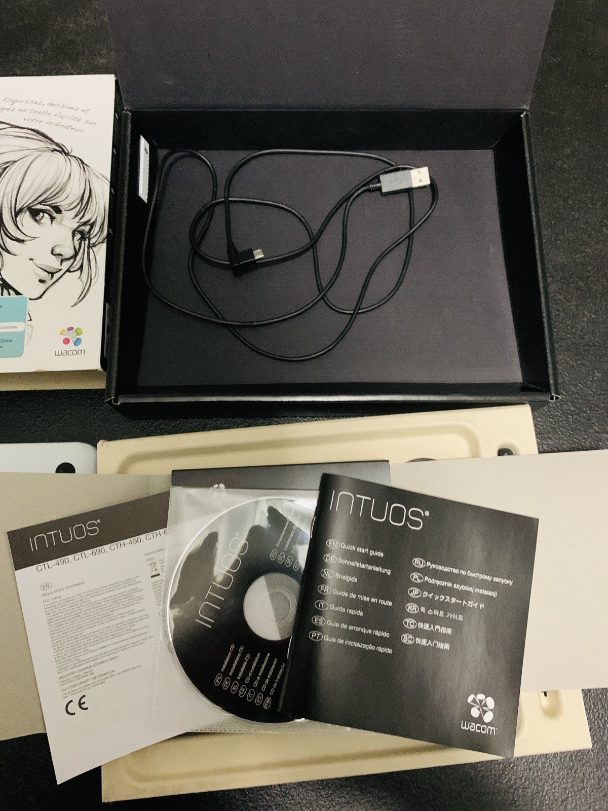Intuos Wacom Drawing Creative Pen Tablet Pre-Owned Tested & Working 2015