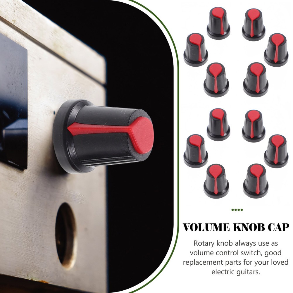 50 Pcs Volume Tune Knob Cover Potentiometer Control Knobs Guitar