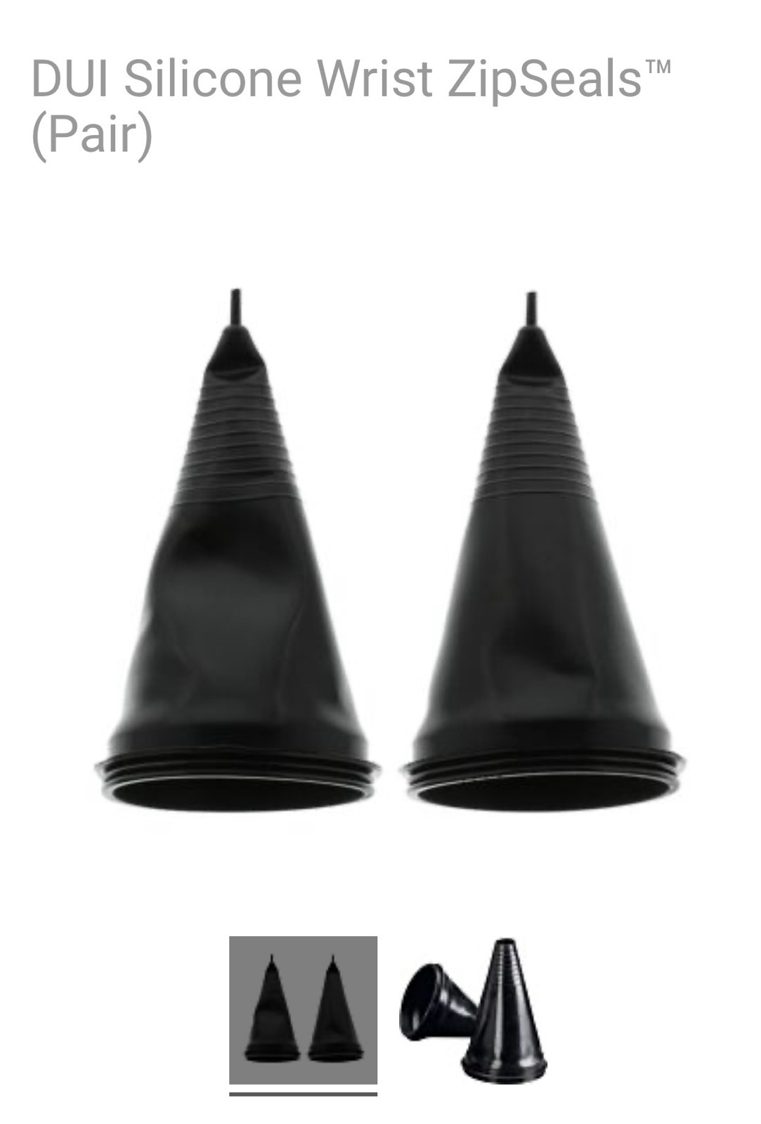 DUI Zipseals Wrist Only - Silicone