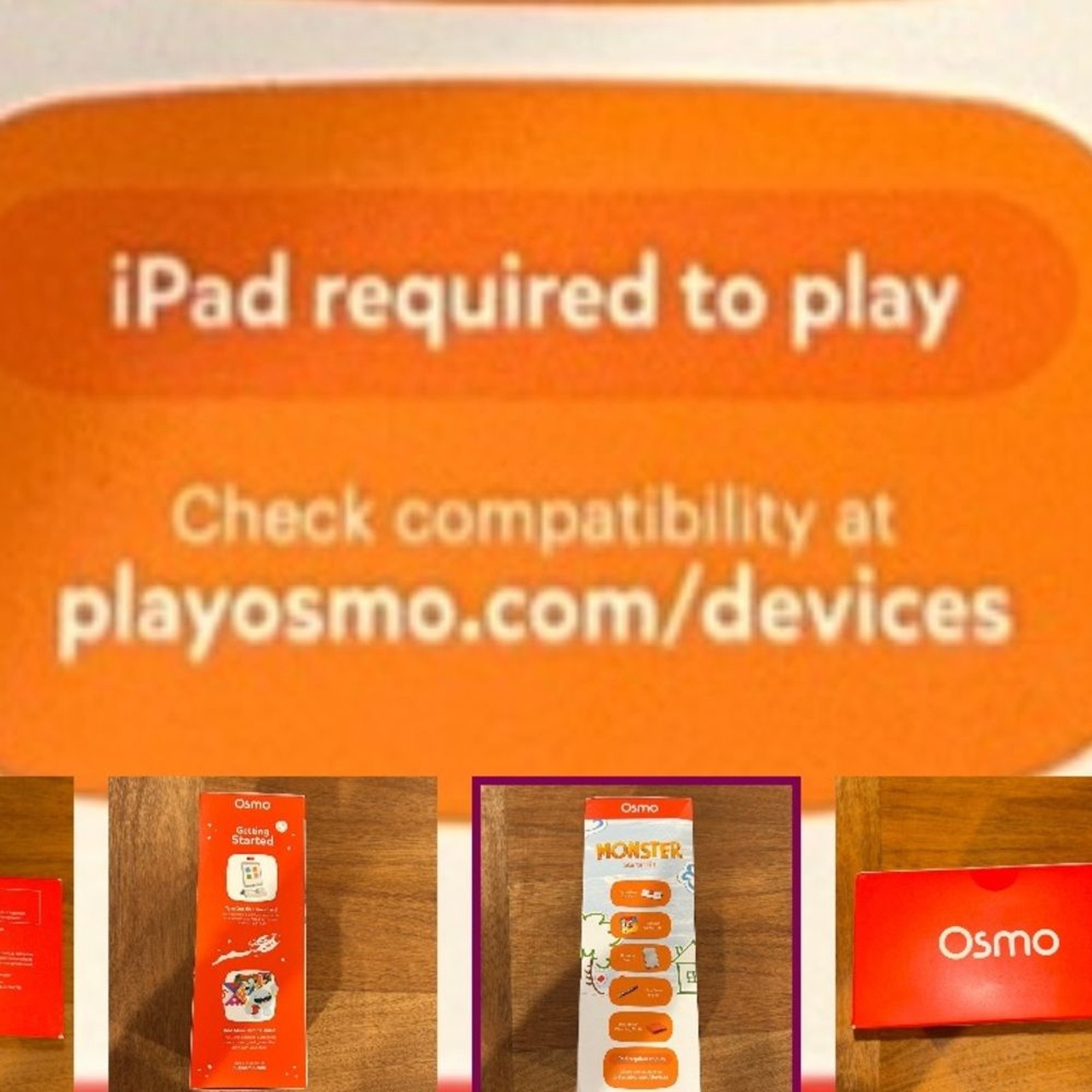 Osmo Age 4-9 Monster Starter Kit for iPad unopened-NIB Game Kids Play Fun
