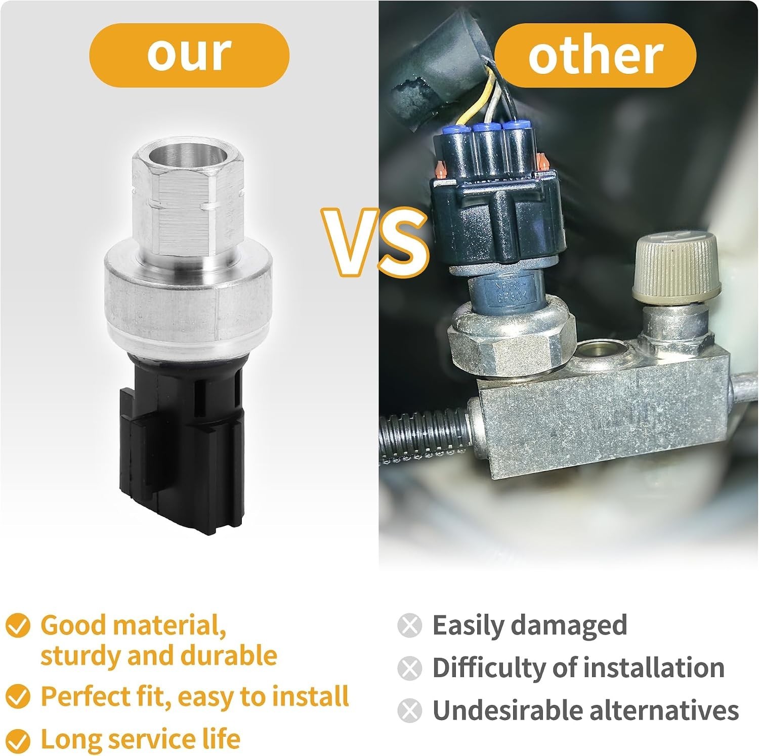 A/C Pressure Switch Sensor for Mitsubishi Lancer 2.0L 2008-2017