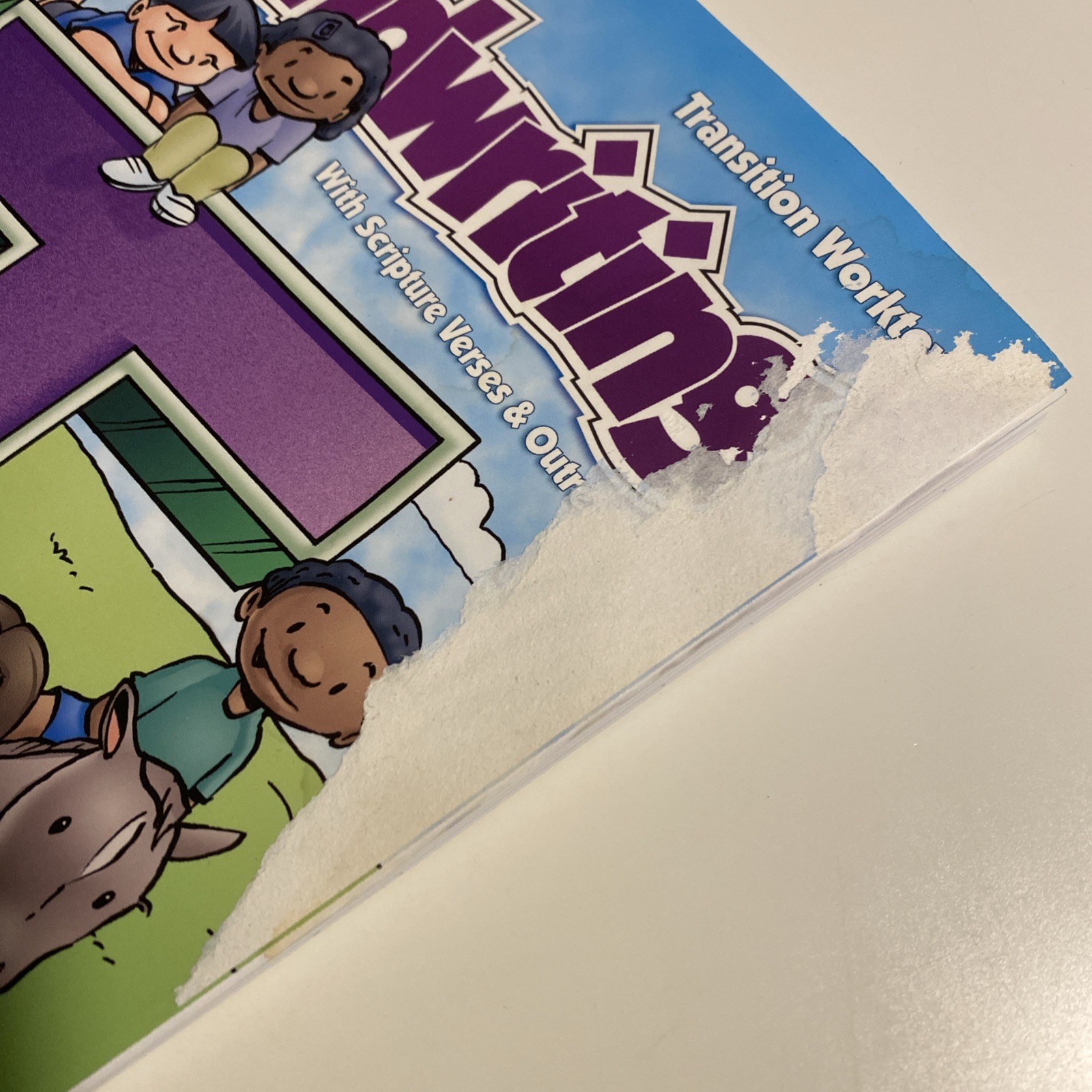 Water Damaged Handwriting T Transition Student Worktext (Reason for Handwriting)