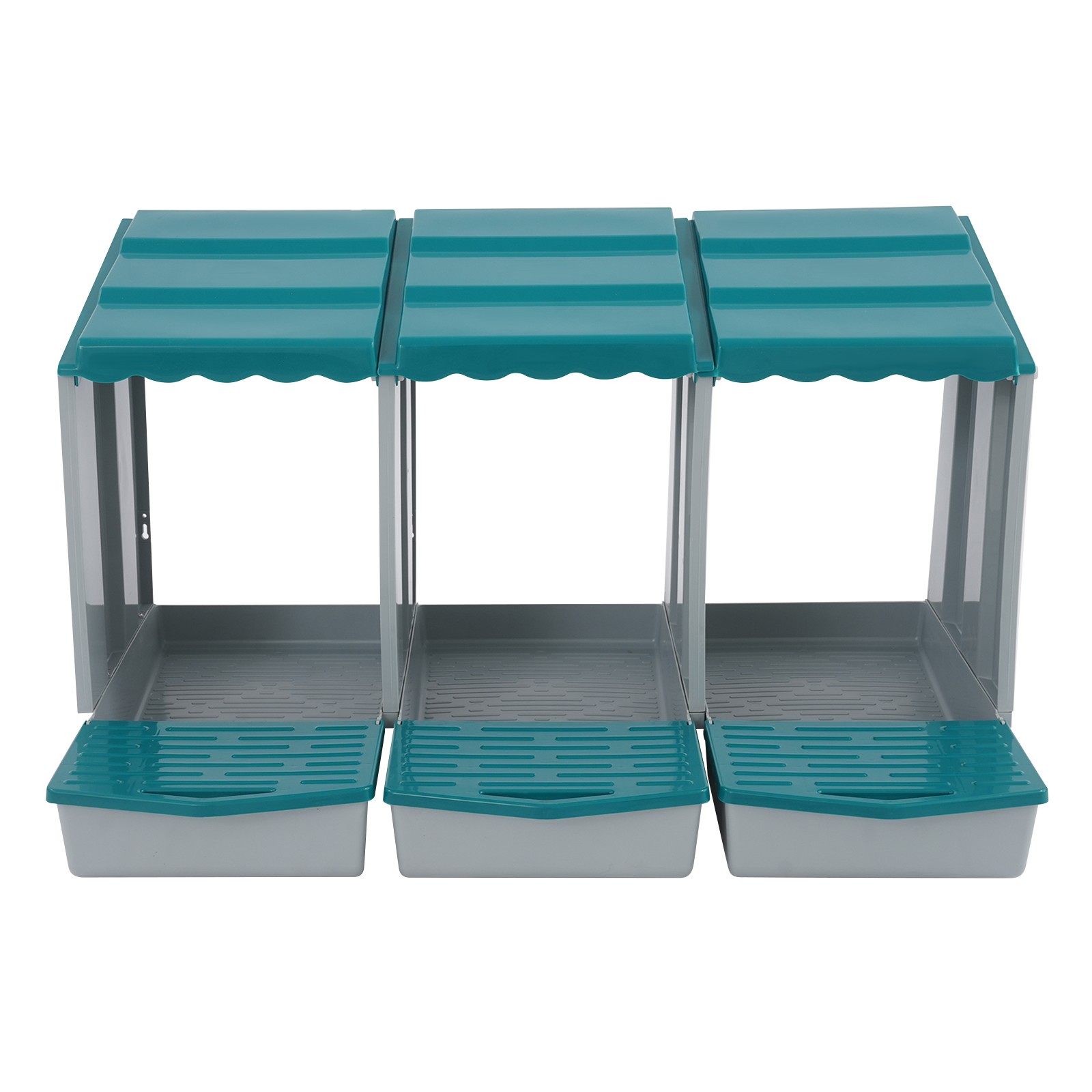 3 Compartments Hen Laying Box PP Chicken Egg Nexting Boxes for Chicken Coop