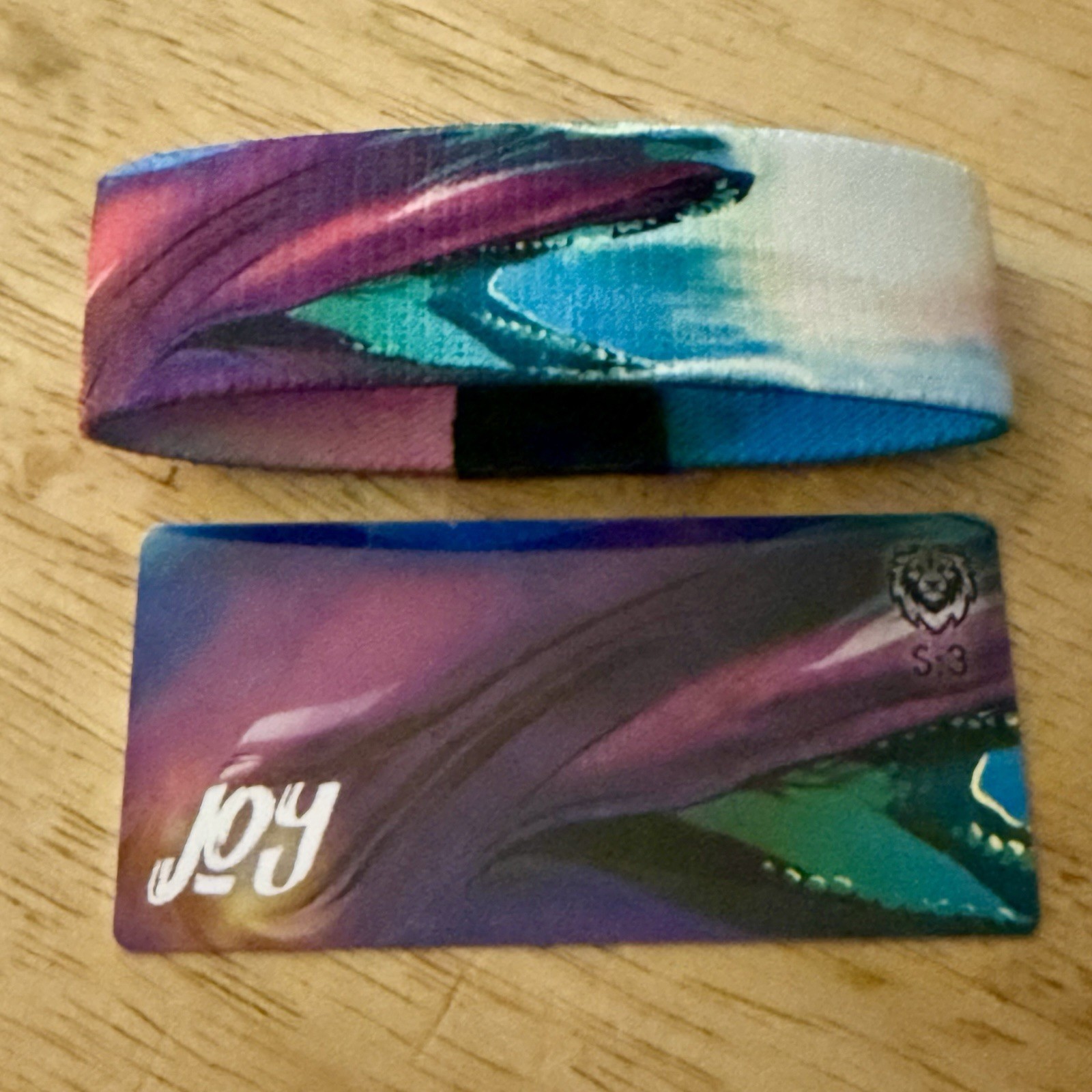 New! ZOX Strap *JOY S:3* Sz MEDIUM - Reversible Wristband with Card - Only 1!