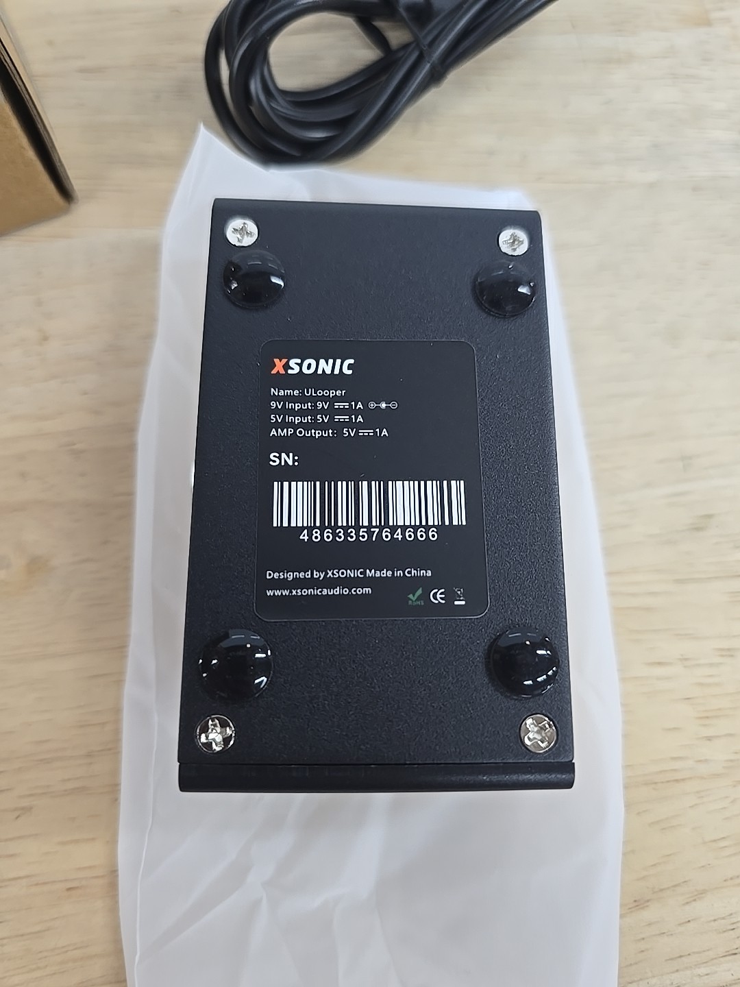xsonic Ulooper loop pedal for positive grid and others - NEW