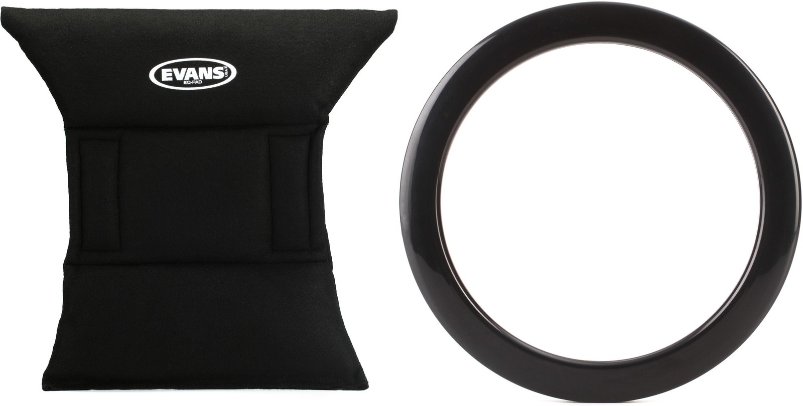 Evans EQ Pad Bass Drum Muffler + Bass Drum O's HBL4 Value Bundle