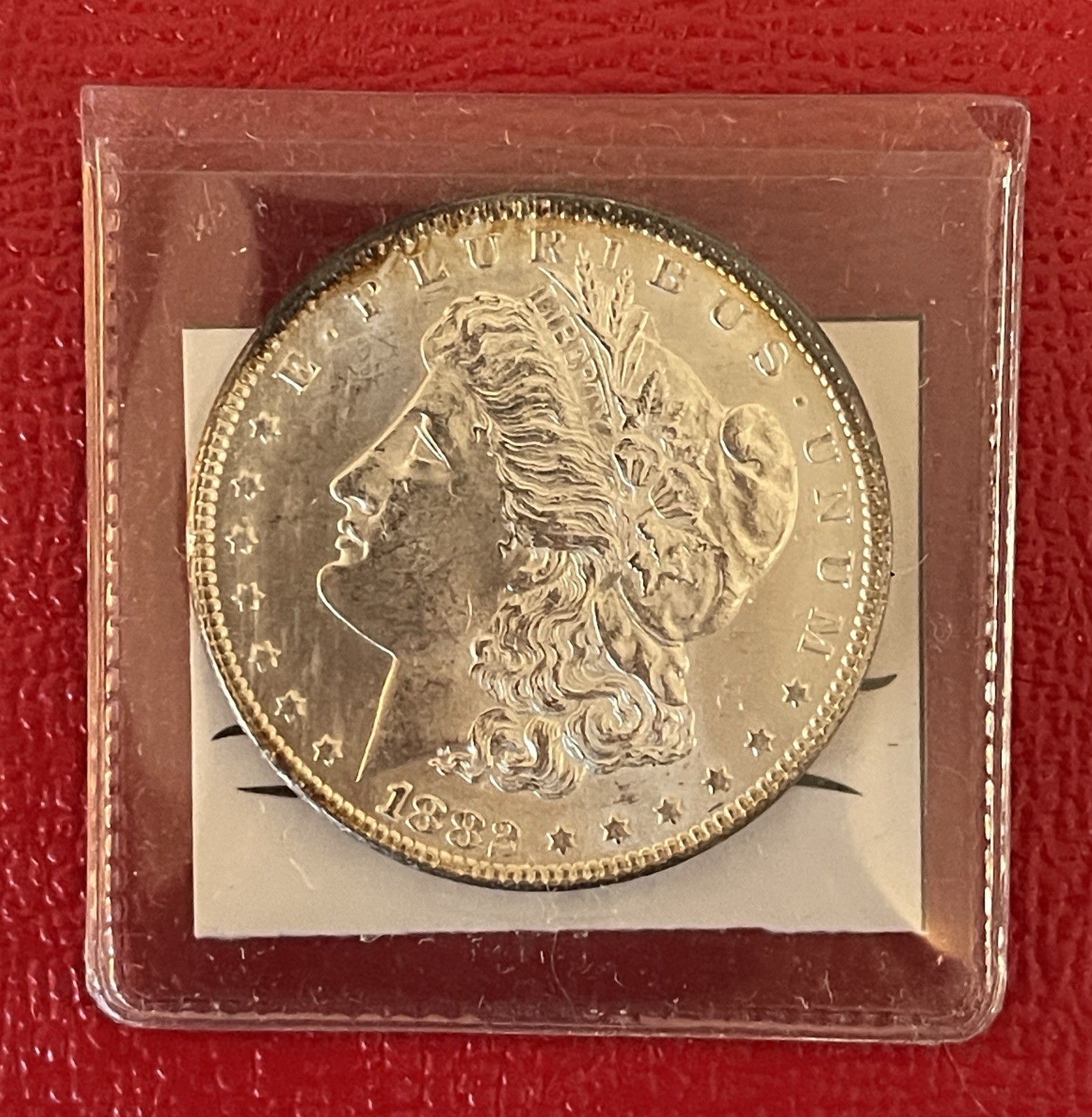 1882 P Morgan Silver Dollar, Choice to Gem Uncirculated.