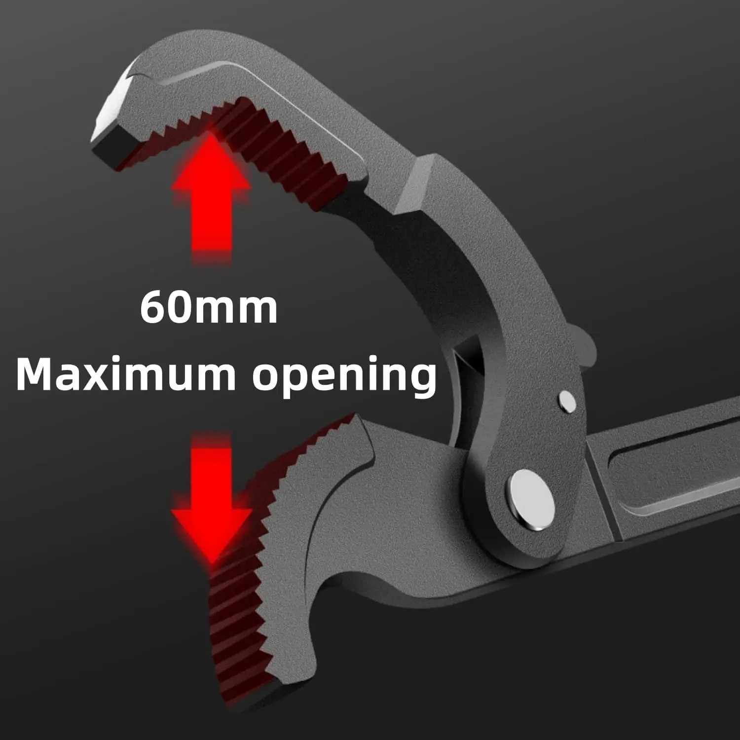 2PC Self-Adjusting Pipe Wrench Set – Quick Grip Universal Spanner