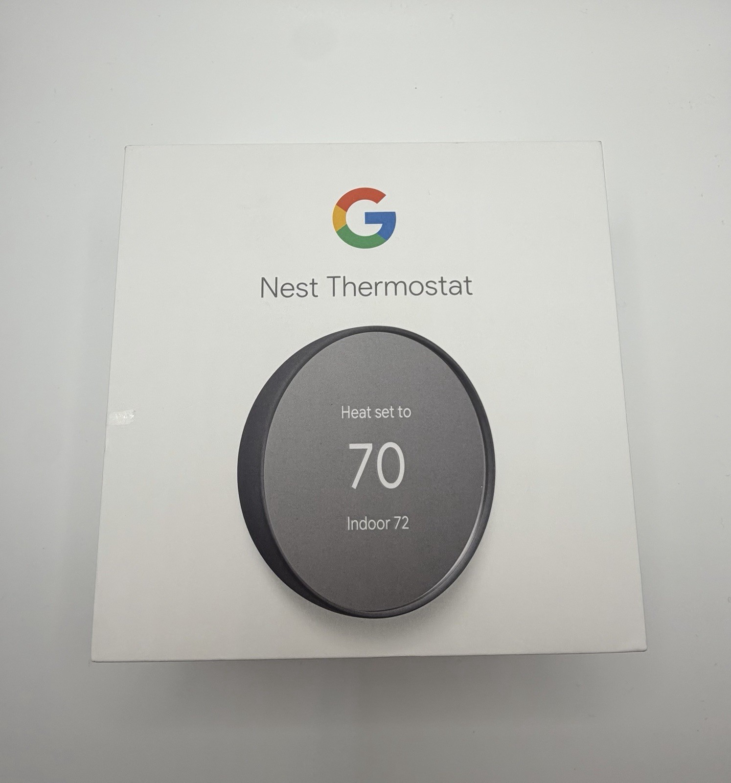 Nest Thermostat Smart Programmable Round Digital Dial Black/Silver Old Gen
