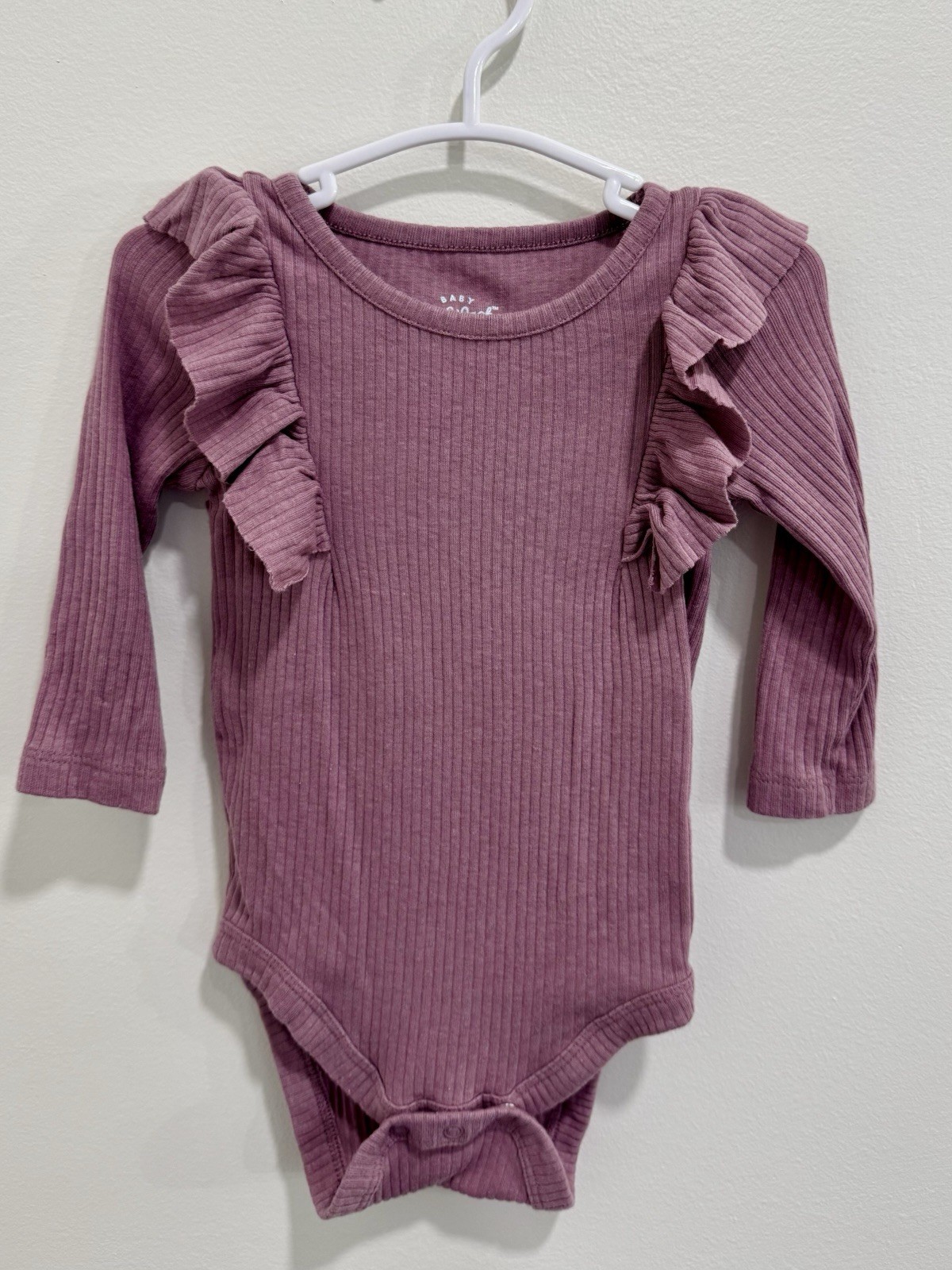 3-6 Month Old Purple One Piece Bodysuit Outfit Baby Girl