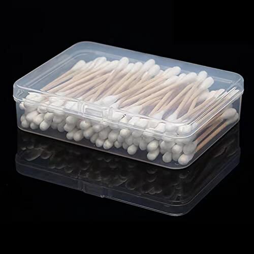 DKAOVH 4-Pack Rectangular Plastic Storage Containers Box 4.45 x 3.3 x 1.14 inch