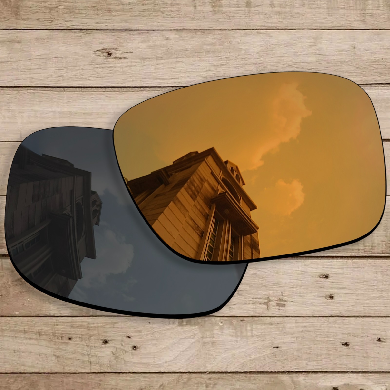 MRY POLARIZED Replacement Lenses for-Oakley Holbrook LX Sunglasses Bronze Gold
