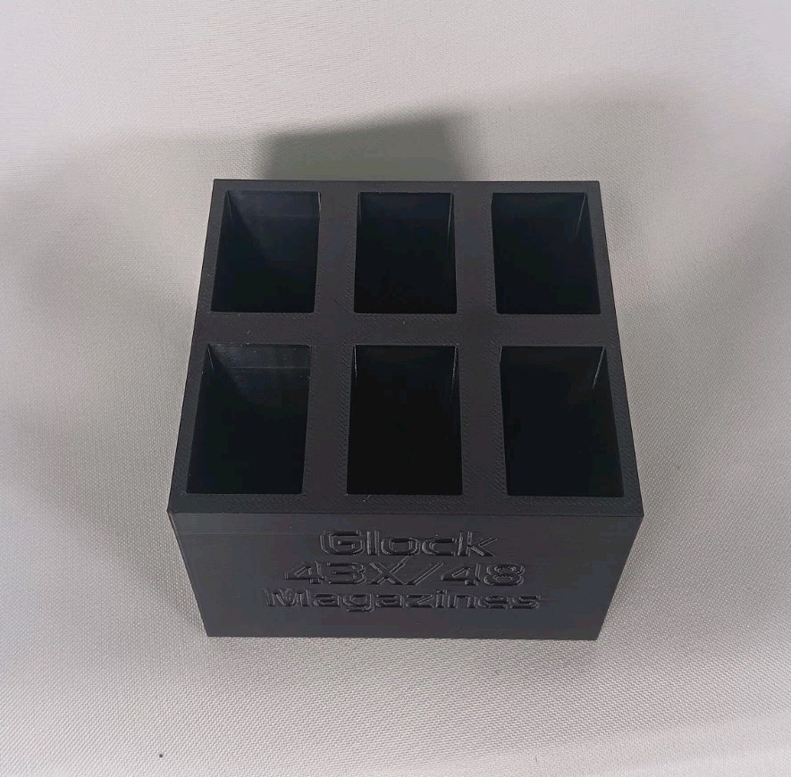 6 Mag Storage Rack For Glock 43X/48 Range Holder Bin