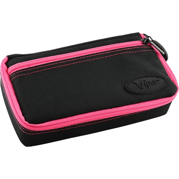 PINK VIPER PLASMA  DART CASE WILL HOLD 1 SET FULLY LOADED DARTS